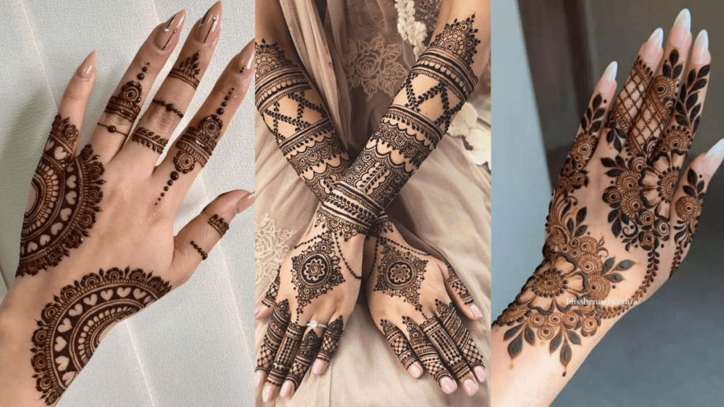 Henna Back Hand Mehndi Design