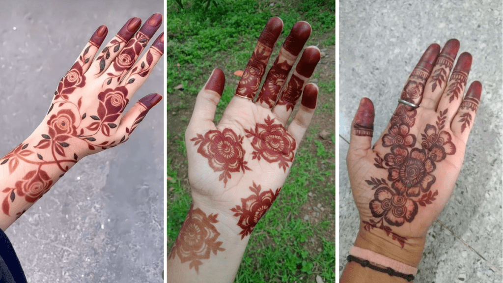 Rose Mehndi Design