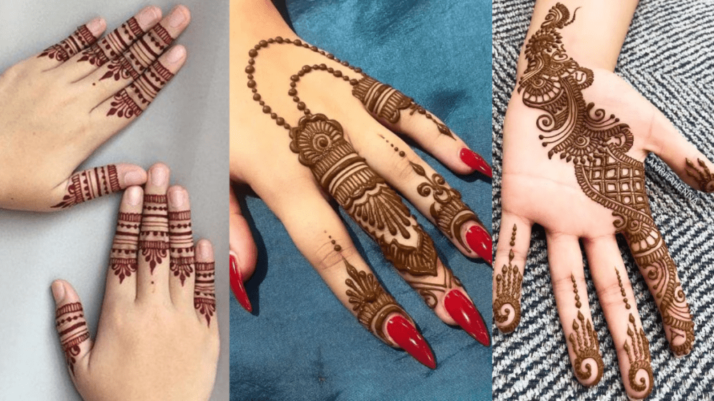 Simple Finger Mehndi Design