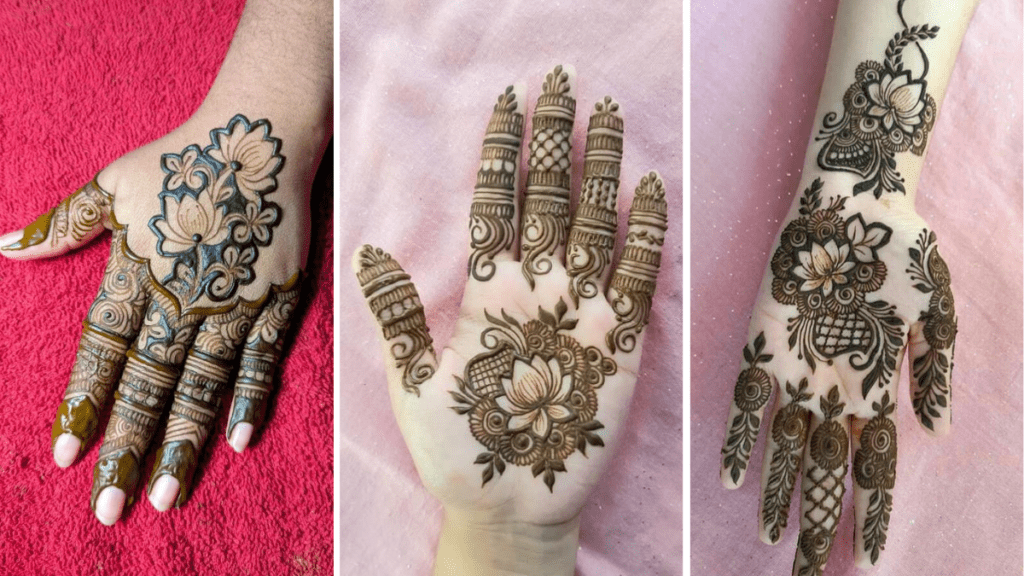 Easy Simple Flower Mehndi Design