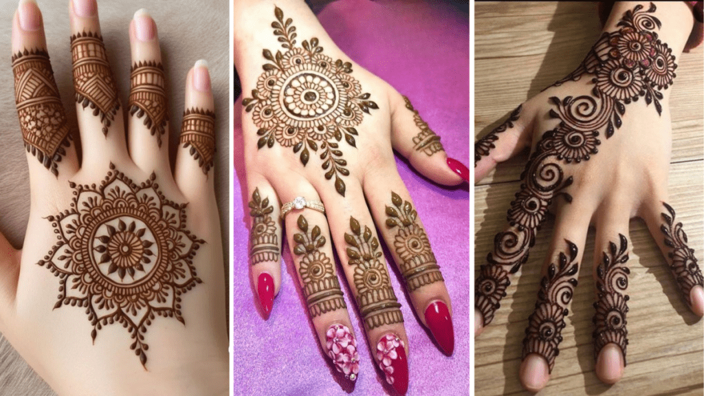 Flower Simple Mehndi Design