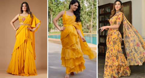 Haldi Dress For Bride