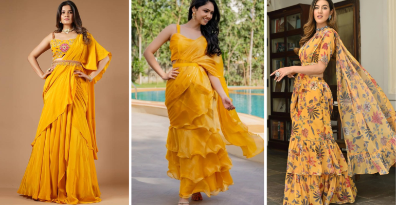 Haldi Dress For Bride