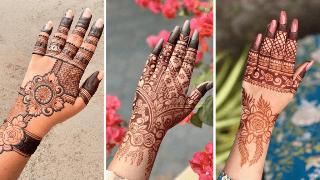 Stylish Back Hand Mehndi Design