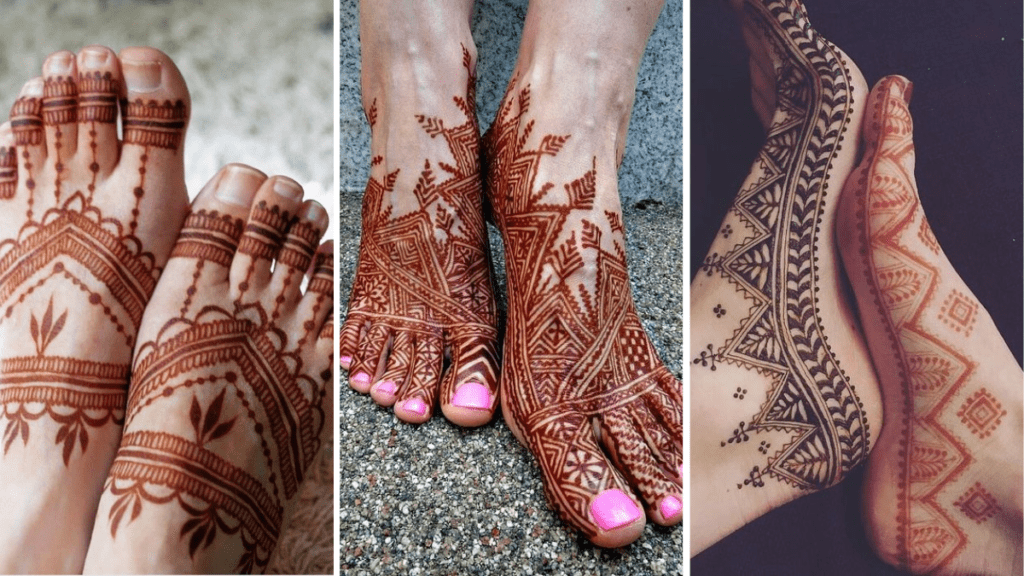 Easy Leg Mehndi Design Images