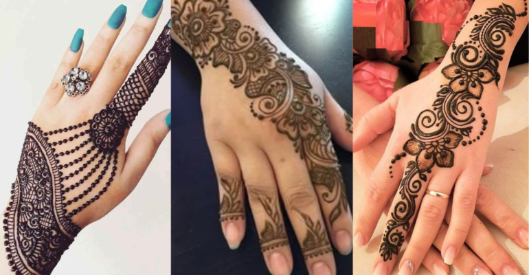Henna Back Hand Design