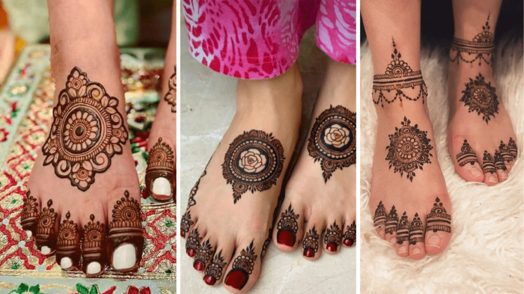 Stylish Foot Mehndi Design