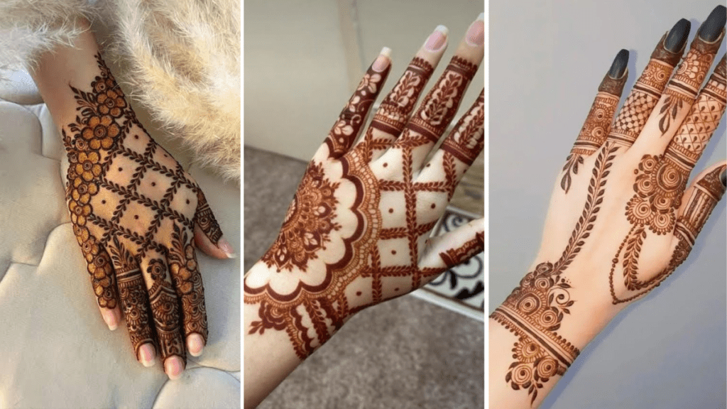 Short Mehndi Design Back Hand