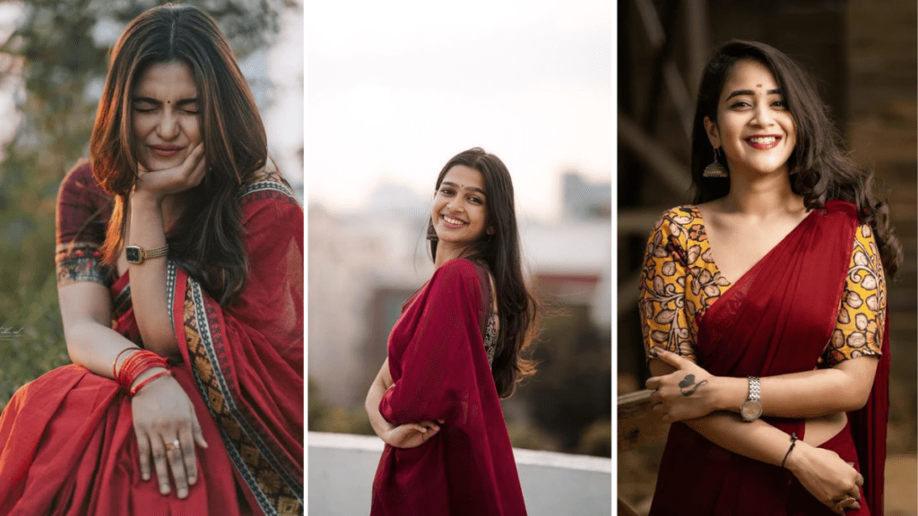 Saree Poses for Girls