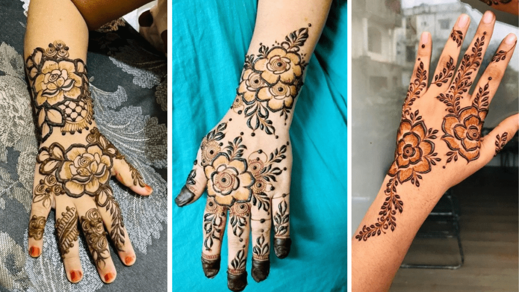 Simple Stylish Back Hand Mehndi
