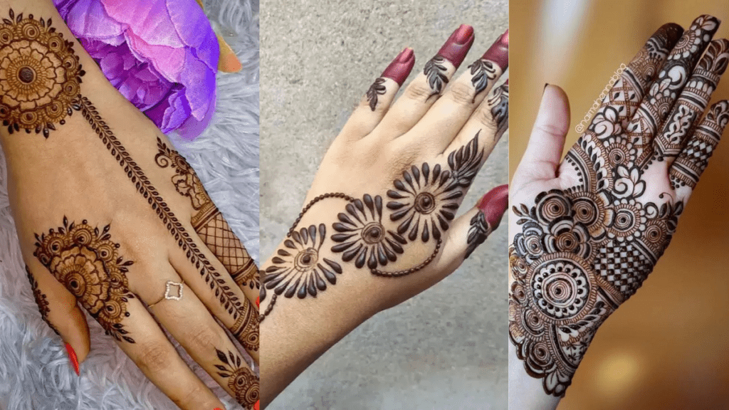 Henna Back Hand Mehndi Design