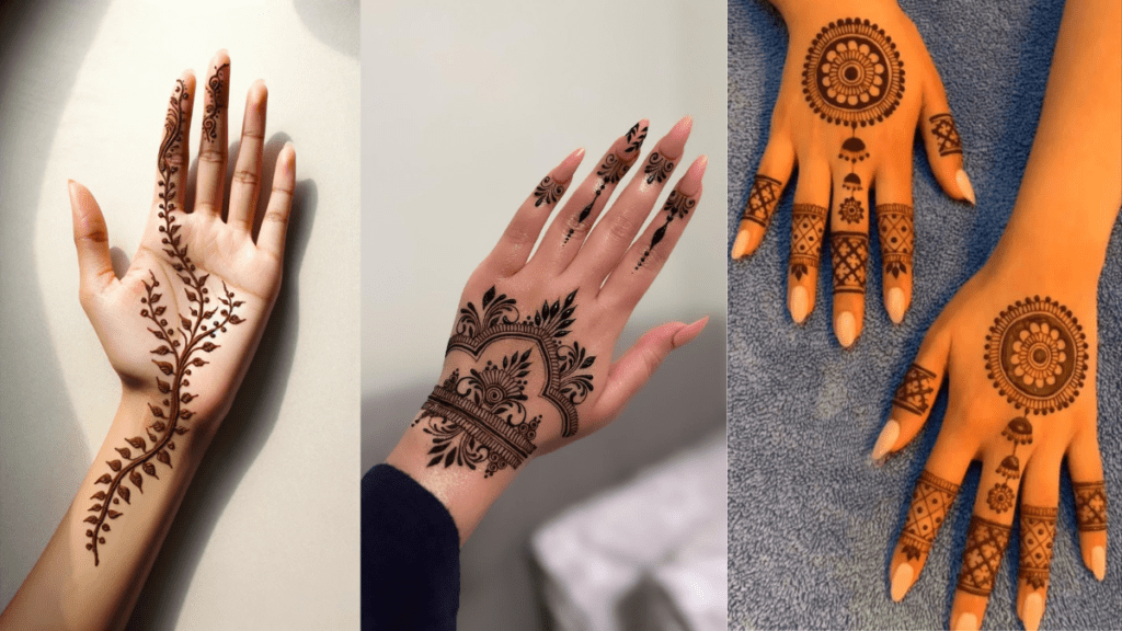 Simple Mehndis Designs for Kids