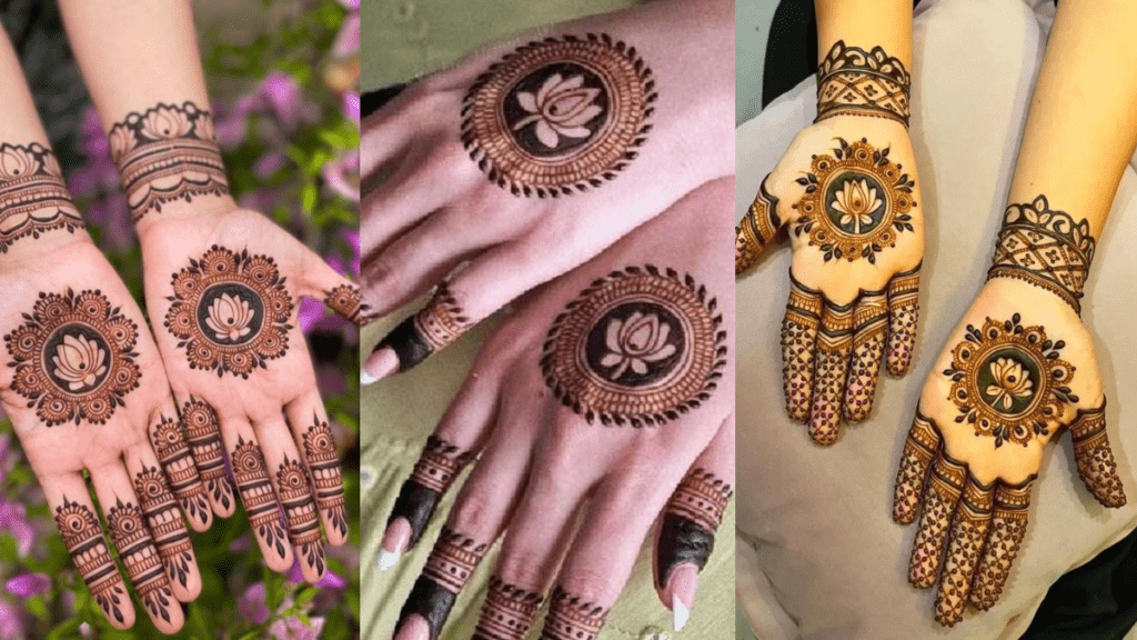 Lotus Mehndi Design