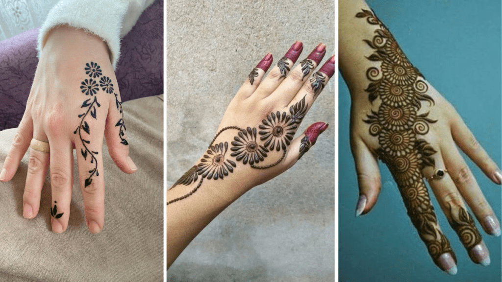 Easy Simple Flower Mehndi Design
