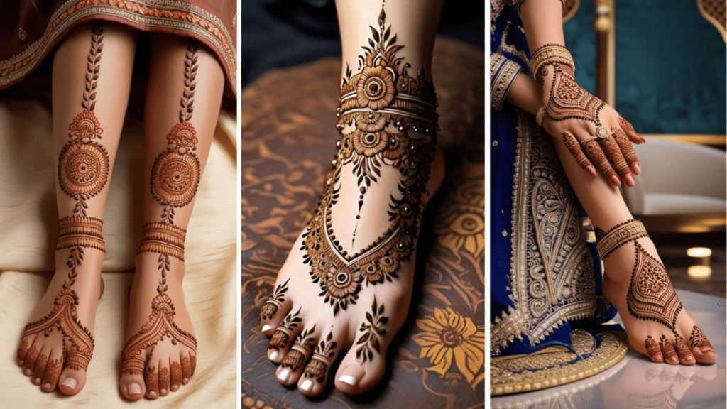 Stylish Leg Mehndi