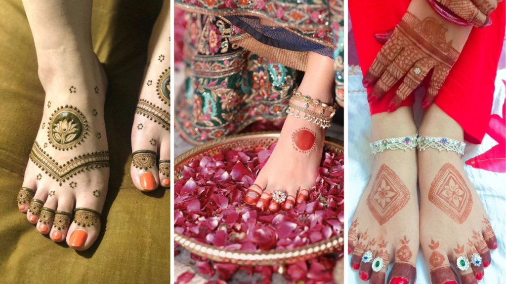 Stylish Foot Mehndi Design