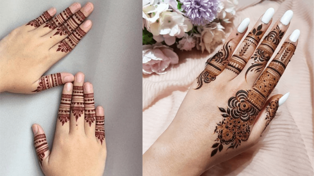 Royal Finger Mehndi Design