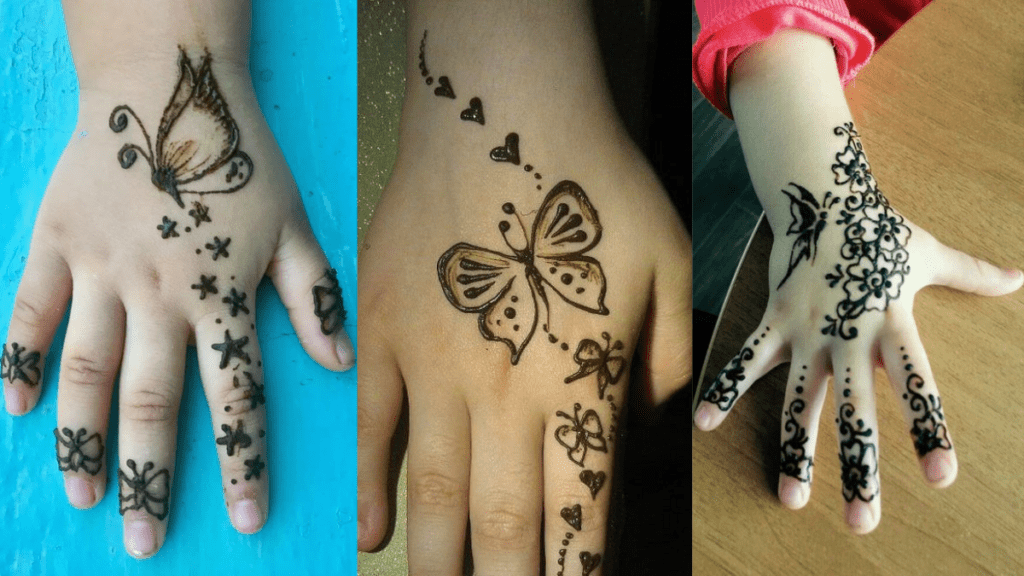 Simple Mehndi Designs for Kids