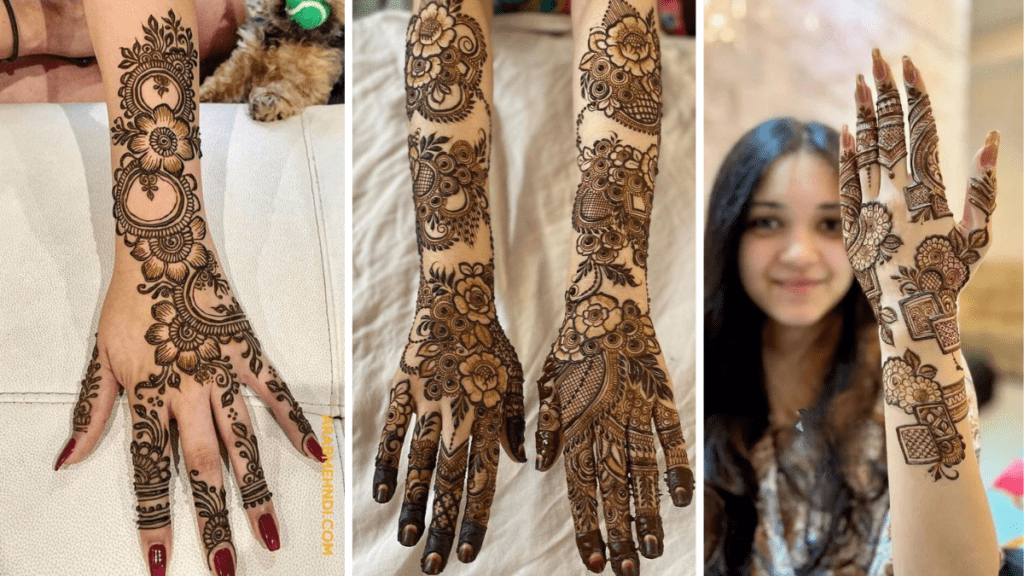 Stylish Back Mehndi Design