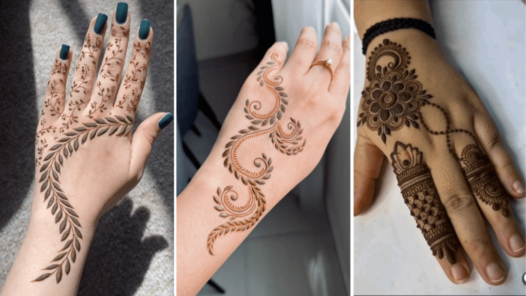 Back Hand Simple Mehndi Design