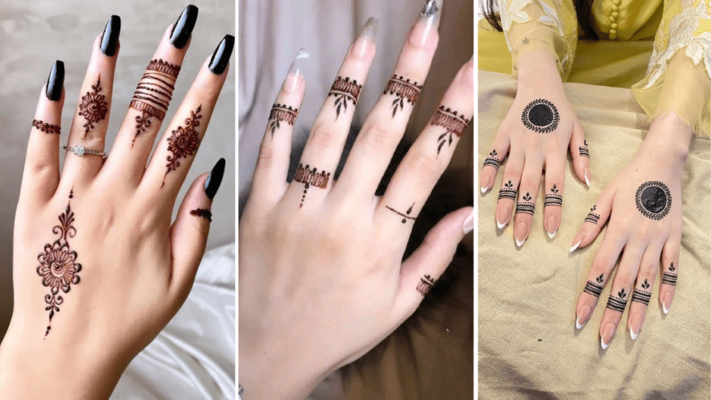 Stylish Finger Mehndi Design