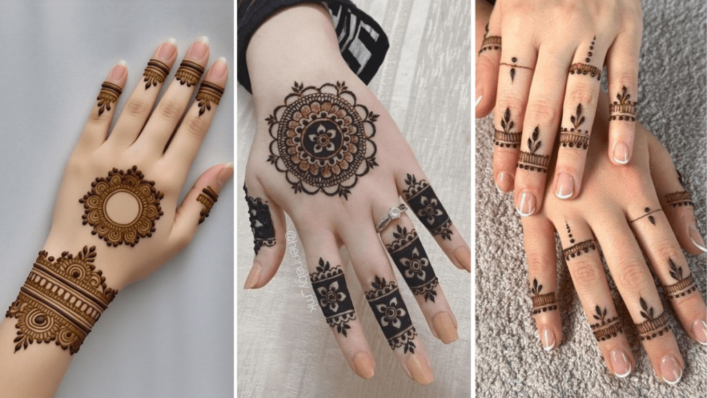 Aesthetic Mehndi Design Back Hand