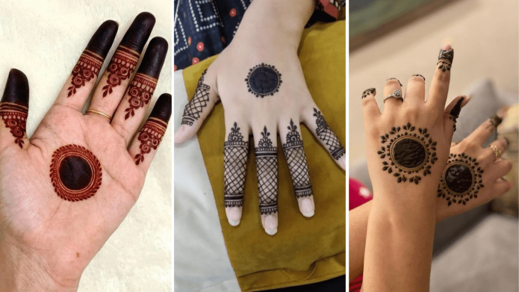 Easy Simple Circle Mehndi Design