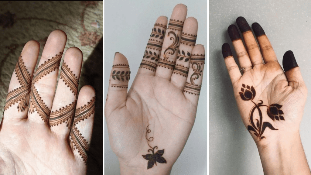 Front Hand Stylish Simple Mehndi