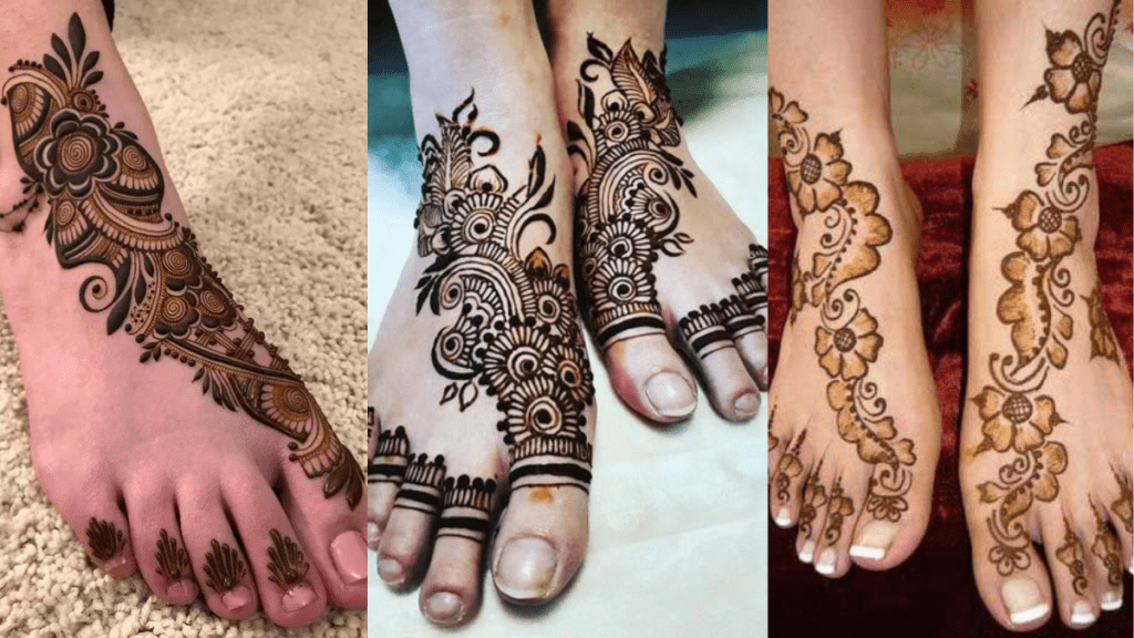 Leg Mehndi Design