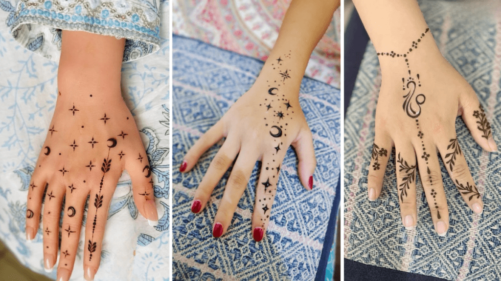 Easy Mehndi Design Front Hand