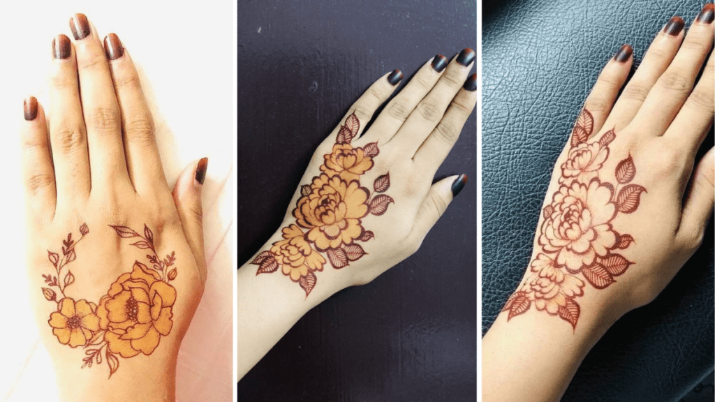 Easy Simple Flower Mehndi Design