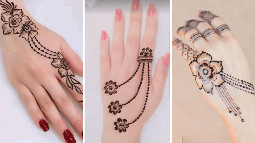 Flower Simple Mehndi Design