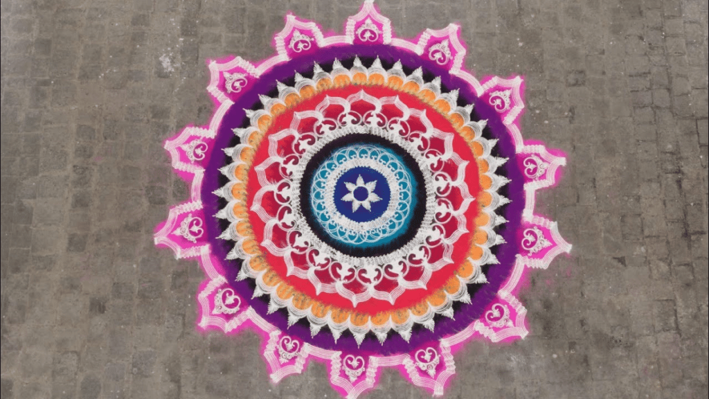 Modern Unique Rangoli Design