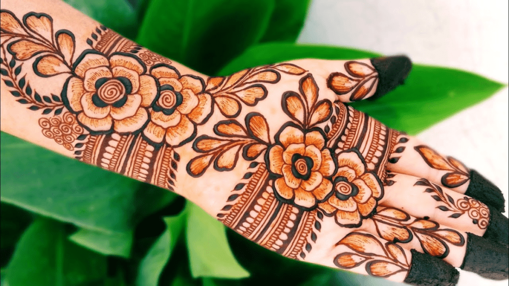 Arabic Rose Mehndi Design