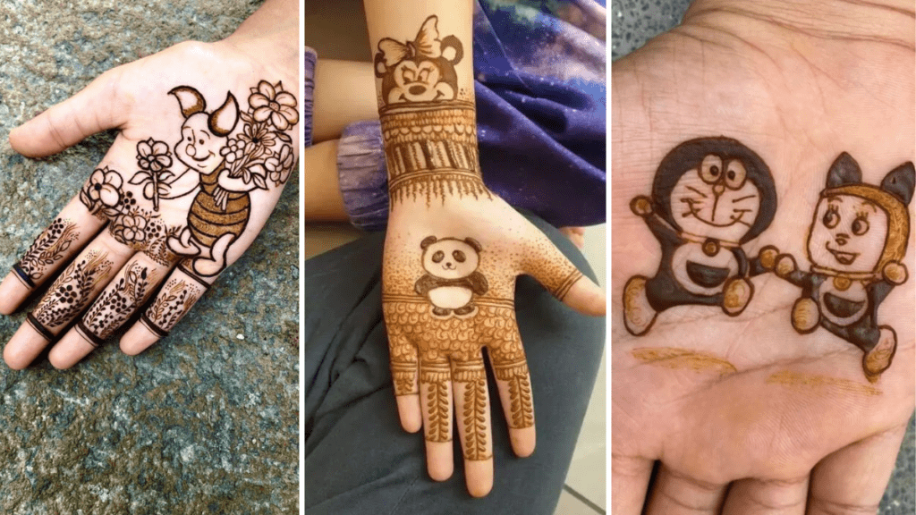 Cute Mehndi Designs for Kids