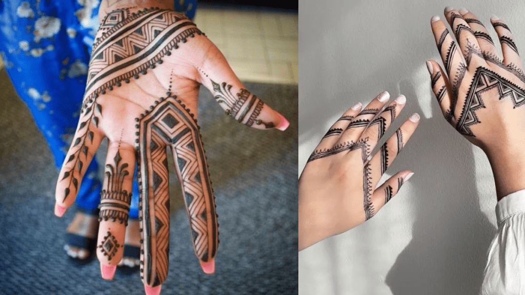 Royal Finger Mehndi Design