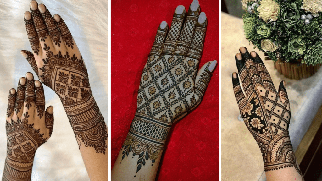 Stylish Back Mehndi Design