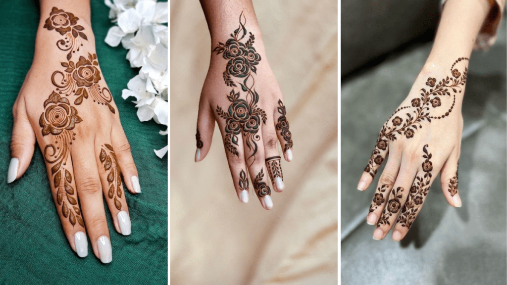 Back Hand Simple Mehndi Design