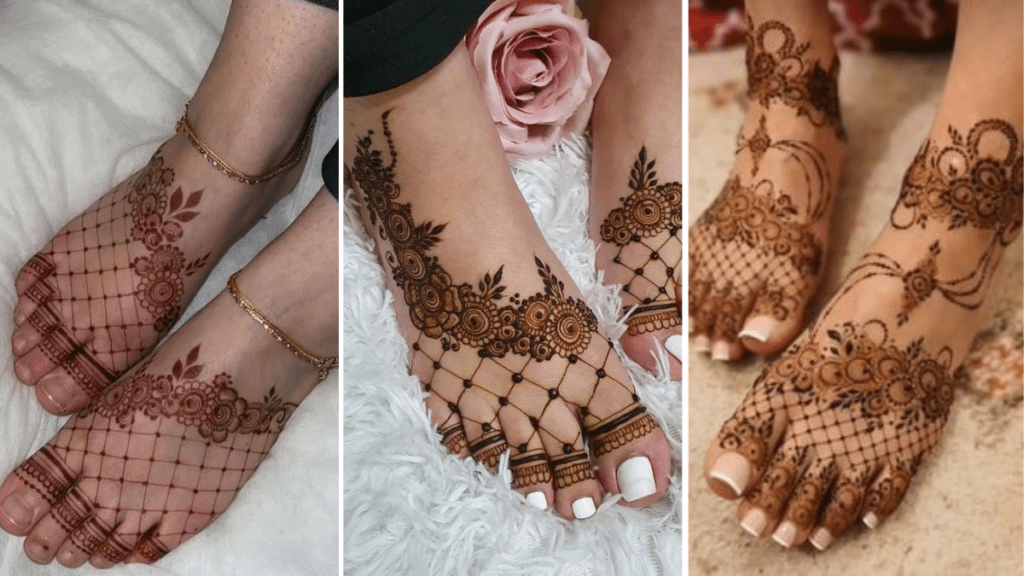 Easy Pair Ki Mehndi Design