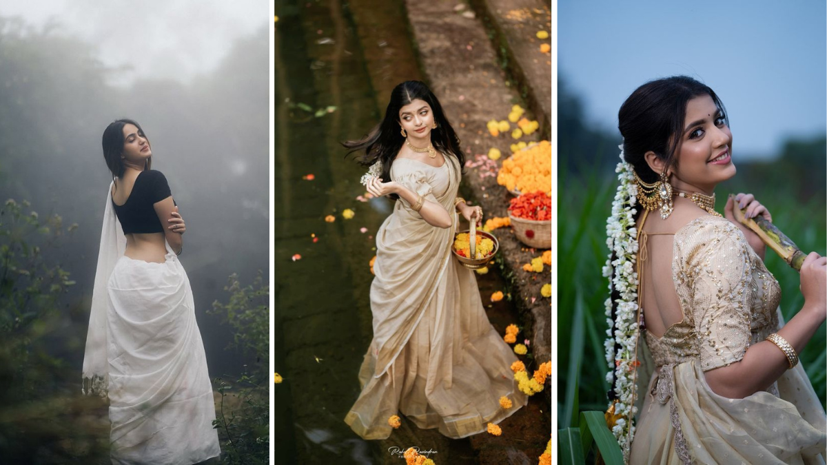 Poses in Saree