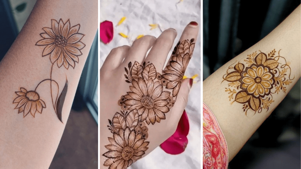 Easy Simple Flower Mehndi Design