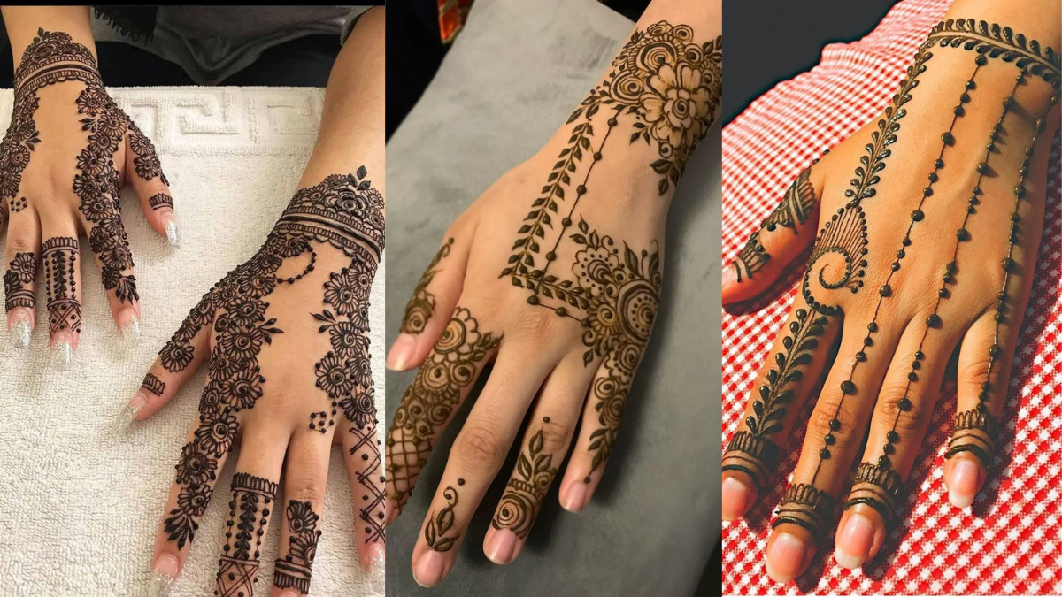 Mehndi Design Back Hand Simple