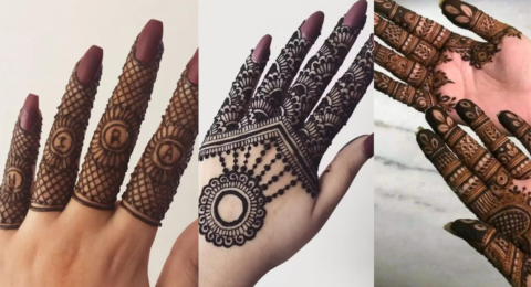 Simple Finger Mehndi Design