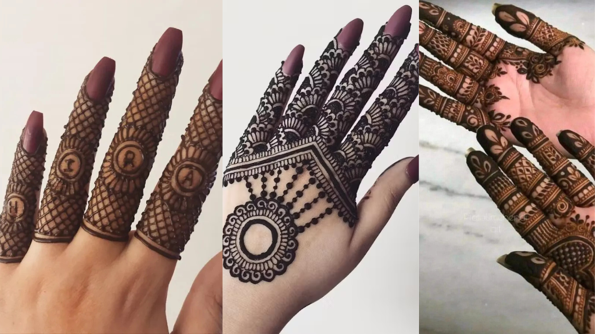 Simple Finger Mehndi Design