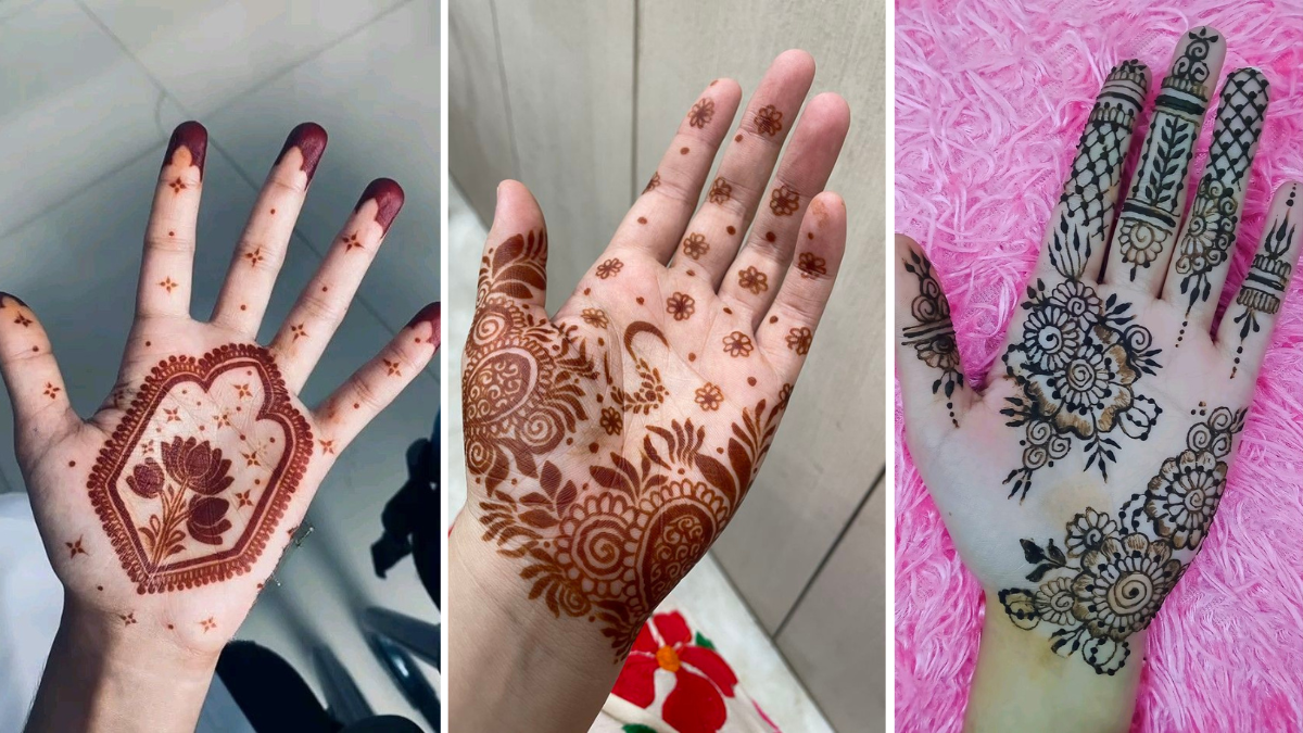Easy Mehndi Design Front Hand