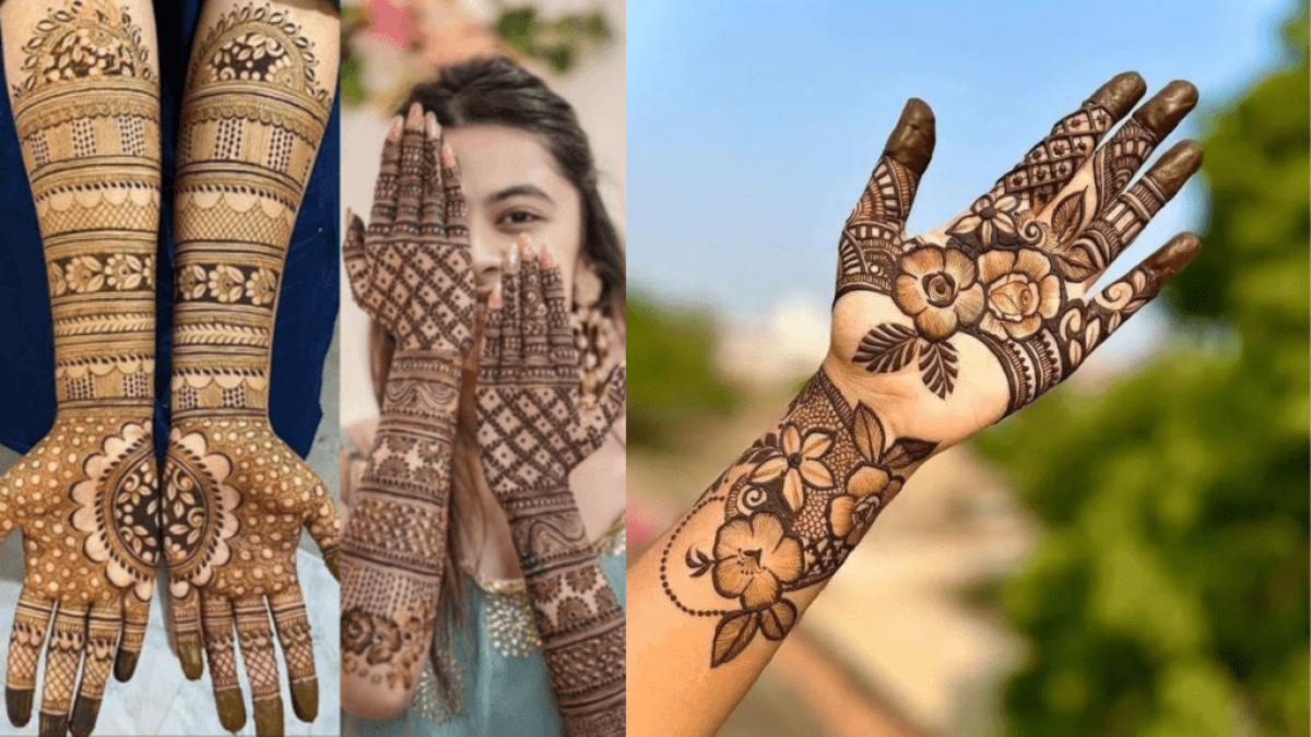 Short Mehndi Designs Front Hand