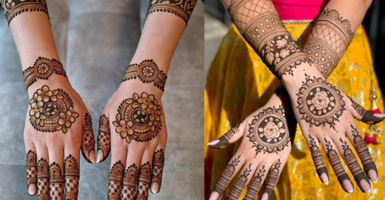 Mehndi Back Hand Design