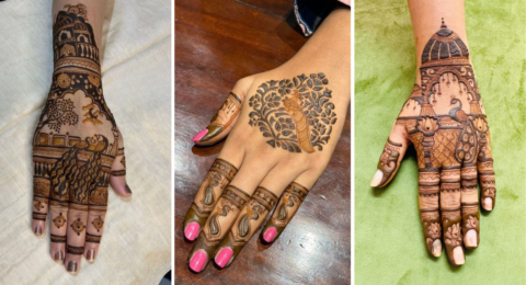 Stylish Back Hand Mehndi Design
