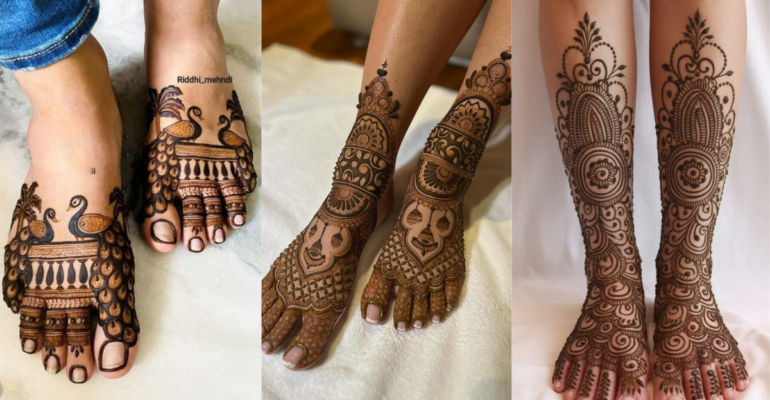 Marriage Bridal Mehndi for Legs