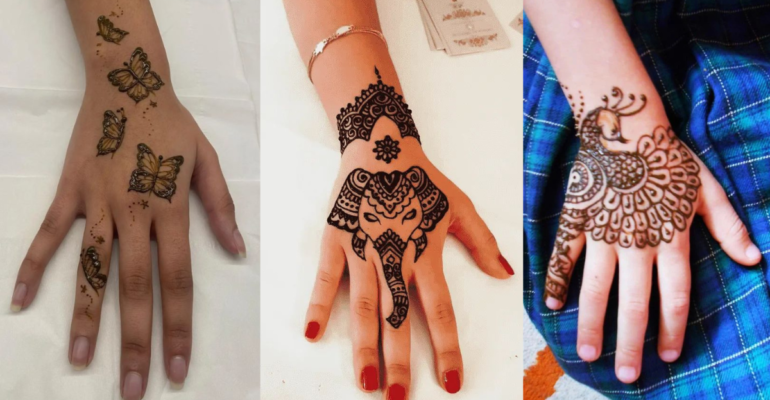 Simple Mehndi Designs for Kids